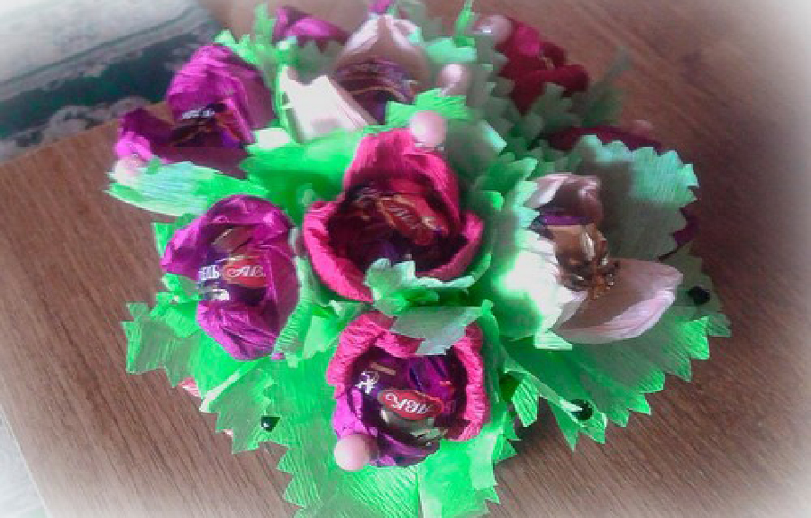 Taller de ramo de dulces