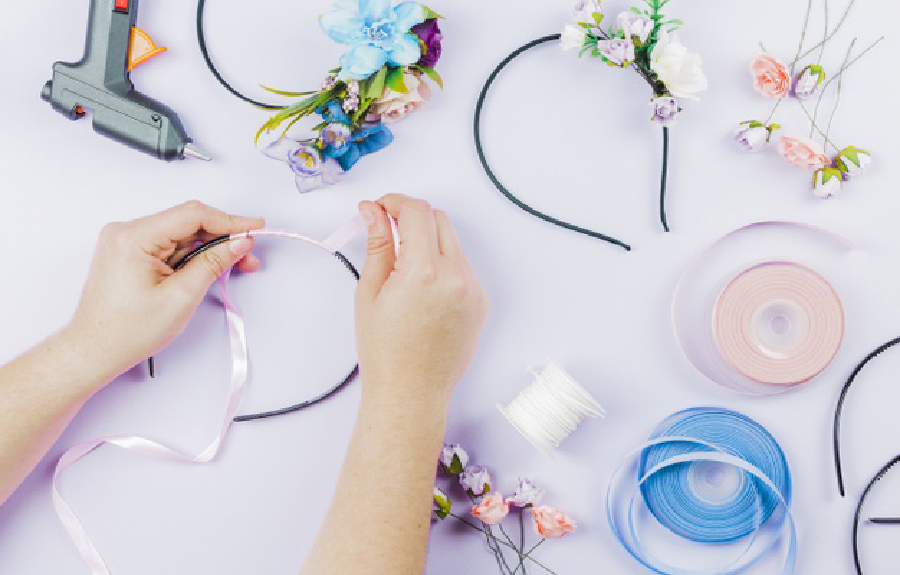 Taller de diademas y coronas florales