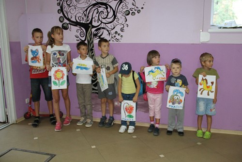Taller de dibujo con arena de colores - 7