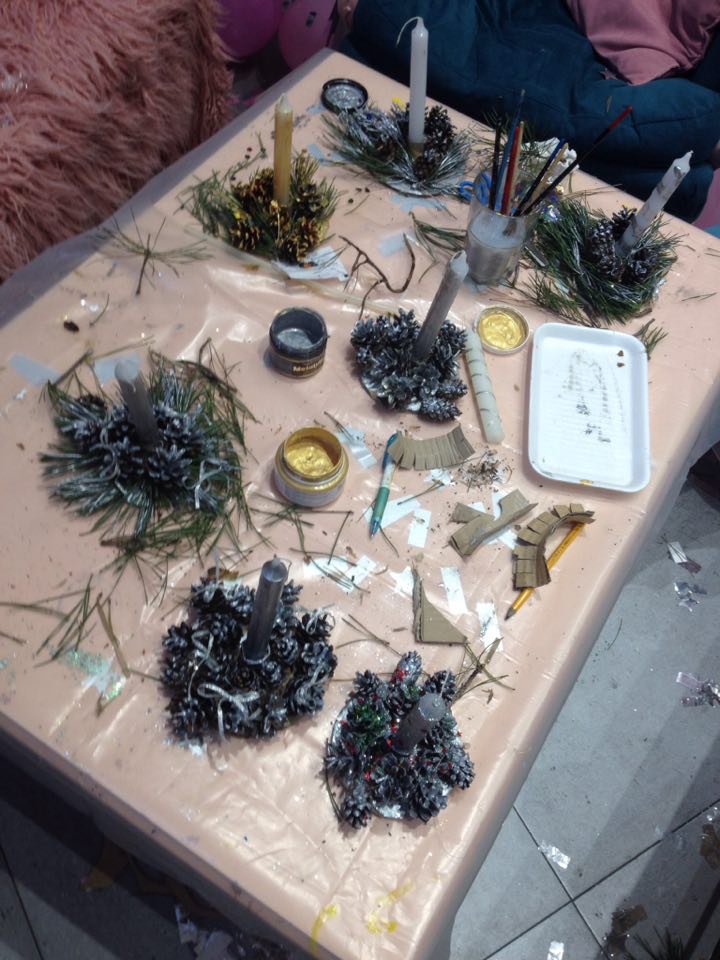 Taller de portavelas navideño - 3
