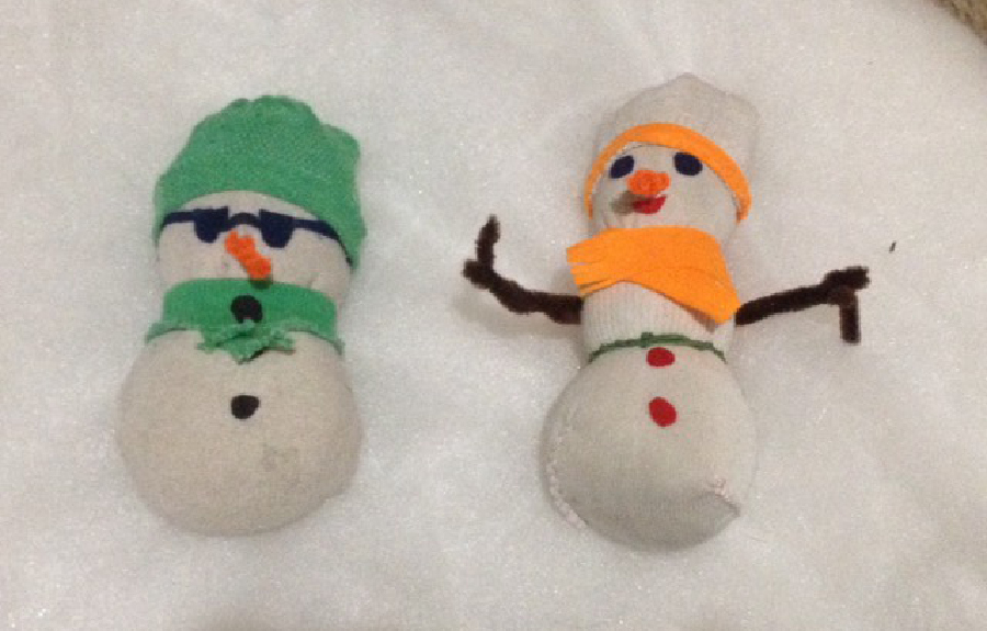 Taller navideño de muñeco de nieve