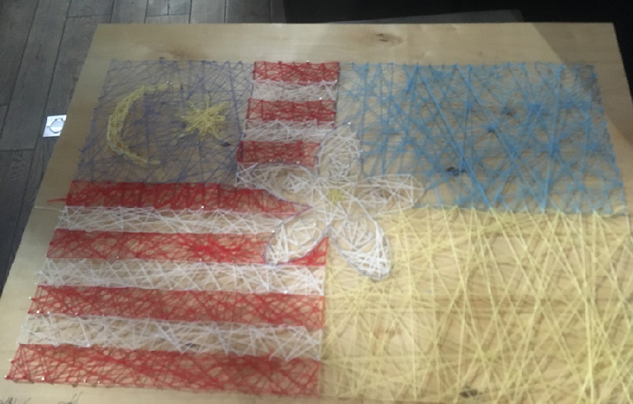 Taller creativo de string art