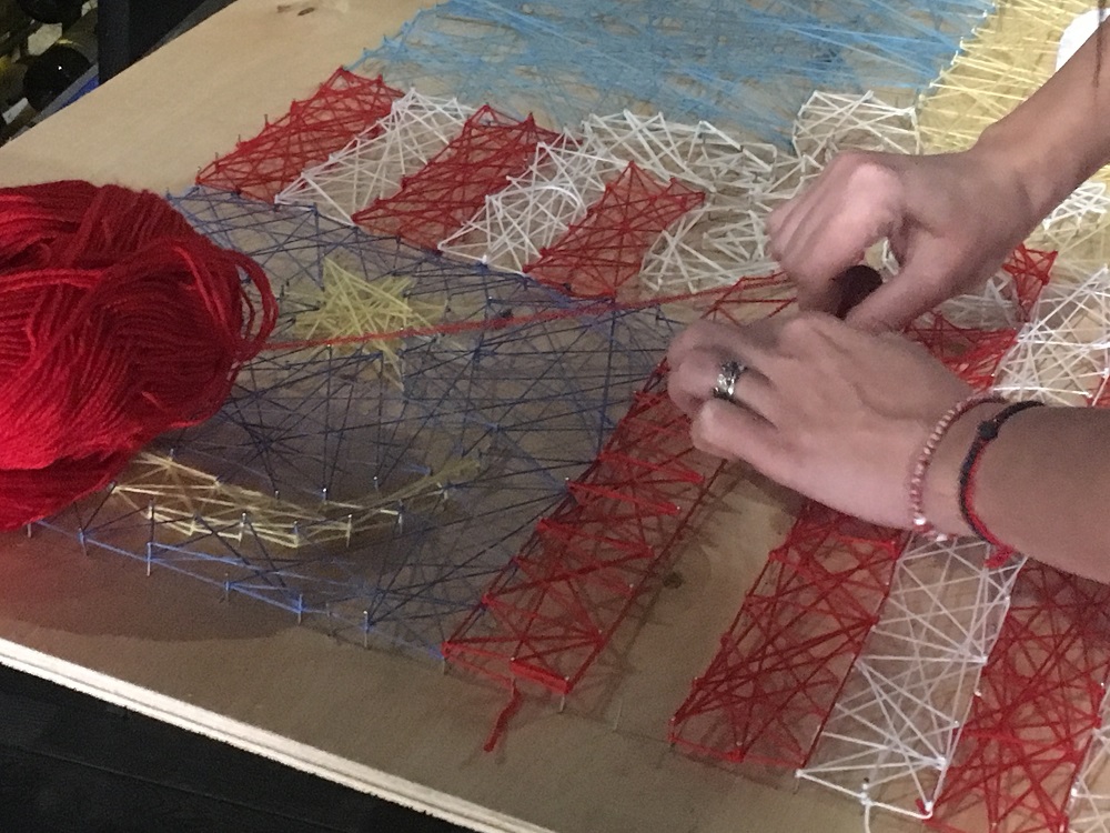 Taller creativo de string art - 2
